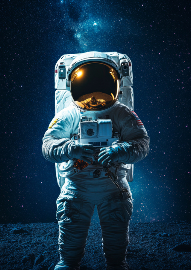 Astronauta en la Luna