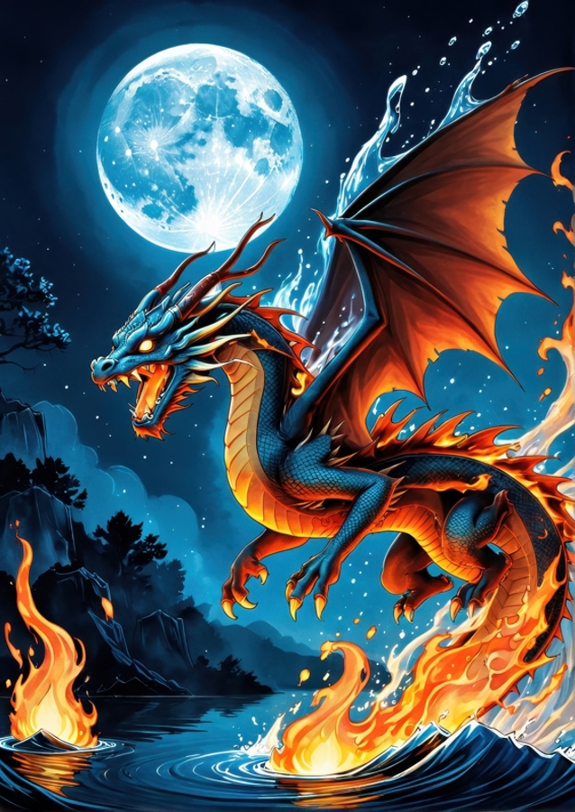 Le vol du dragon majestueux