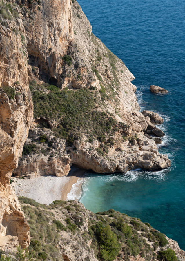 Baie sur la côte méditerranéenne
