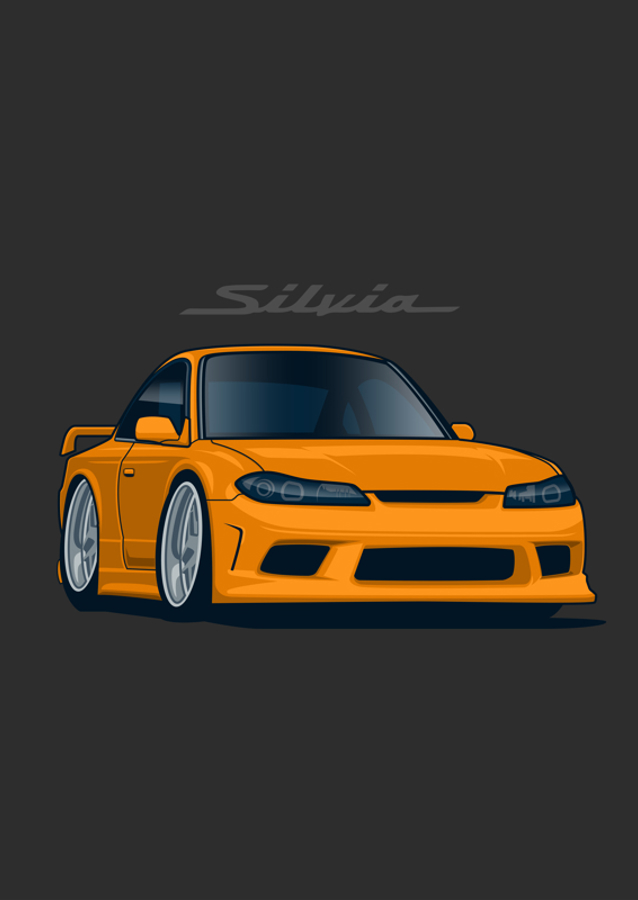 Nissan Silvia Dibujos Animados