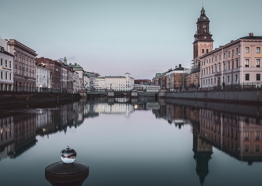 Morgendämmerung in Göteborg