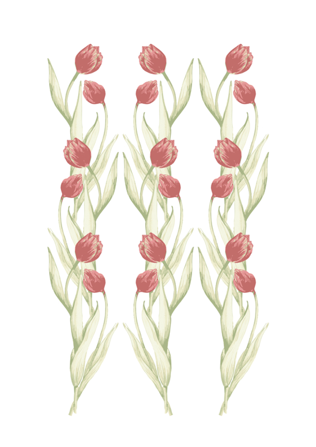 Tulips Repeating Pink