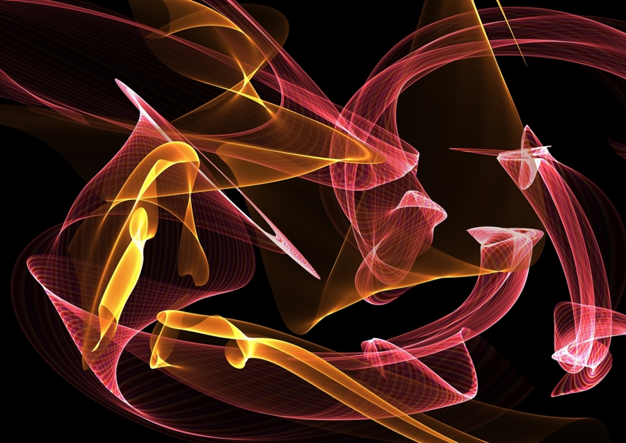 Abstraktes Linienspiel