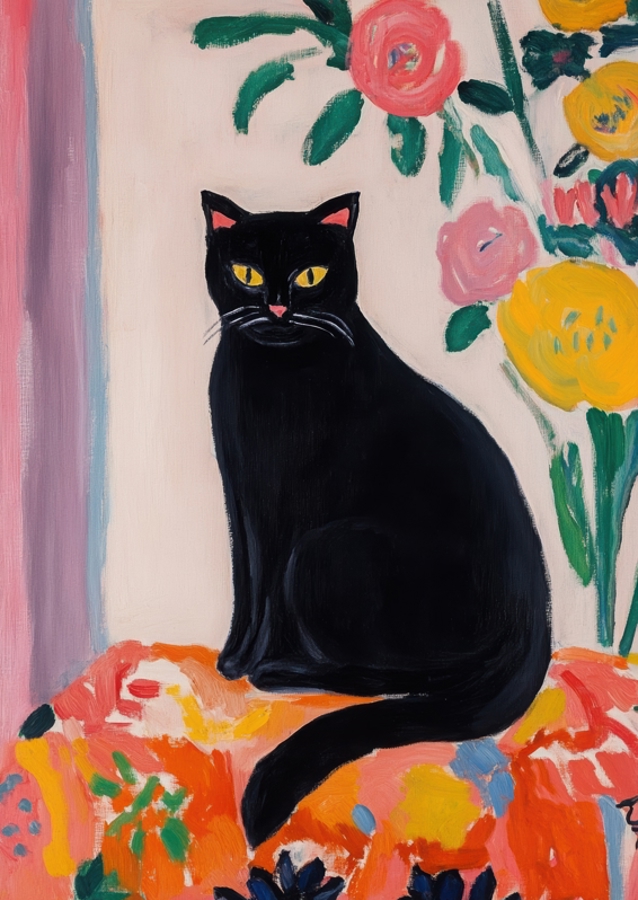 Cat "Matisse Style" 