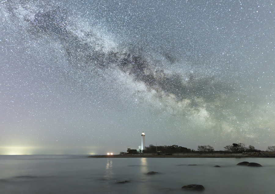 Die Milchstraße über dem großen Erik