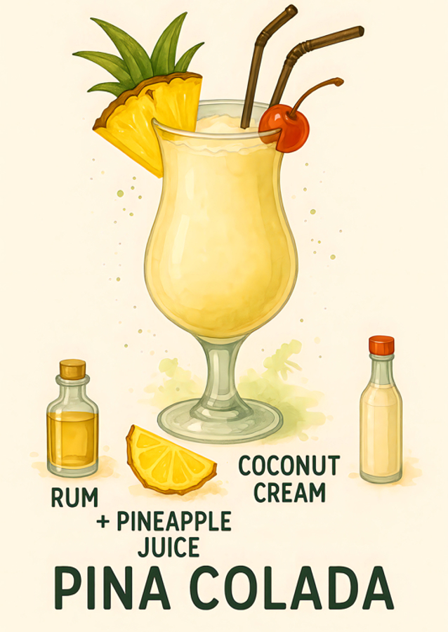 Pina Colada Cocktail Drink