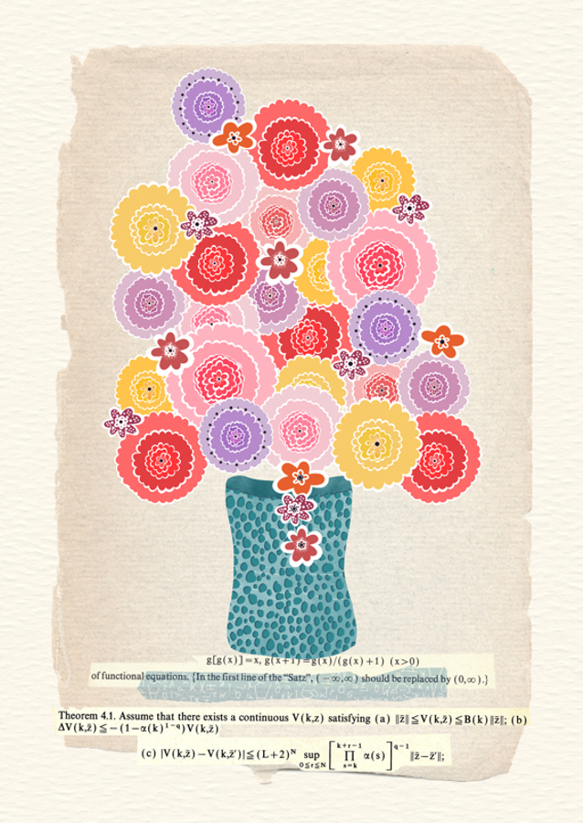 Colourful Flowers In Vase 