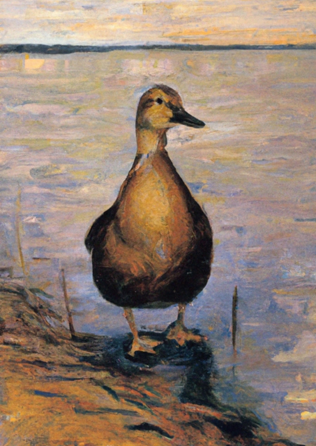 Early Morning Maschsee Duck