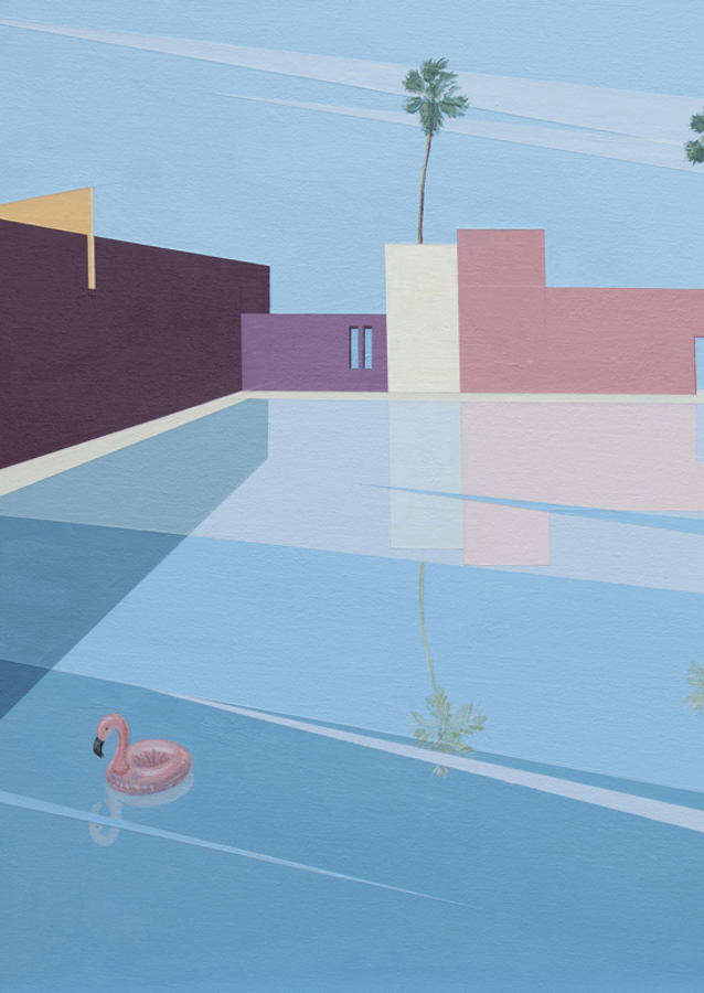 Char flamboyant rose