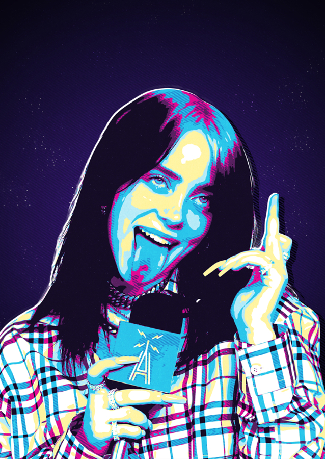Billie eilish arte retrò