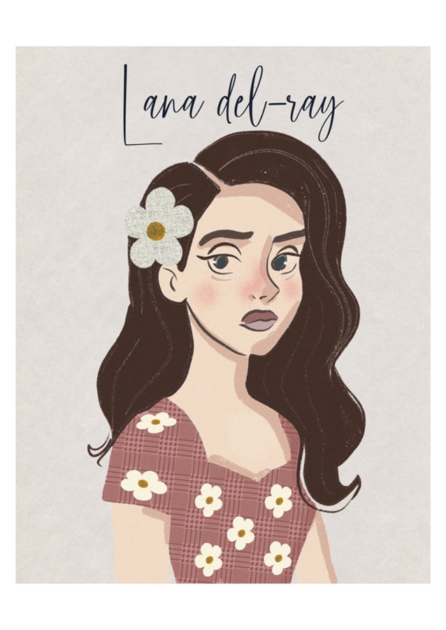 Lana del ray illustreret