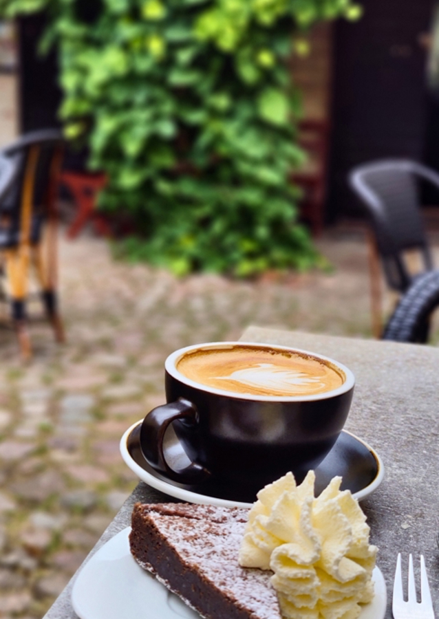 Bolo de lama com creme