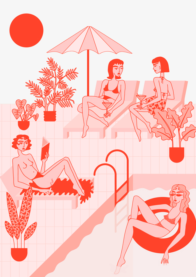 Under den gyldne brændende sol