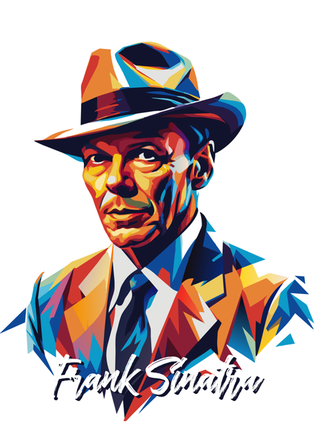 Frank Sinatra Portrait Pop Art