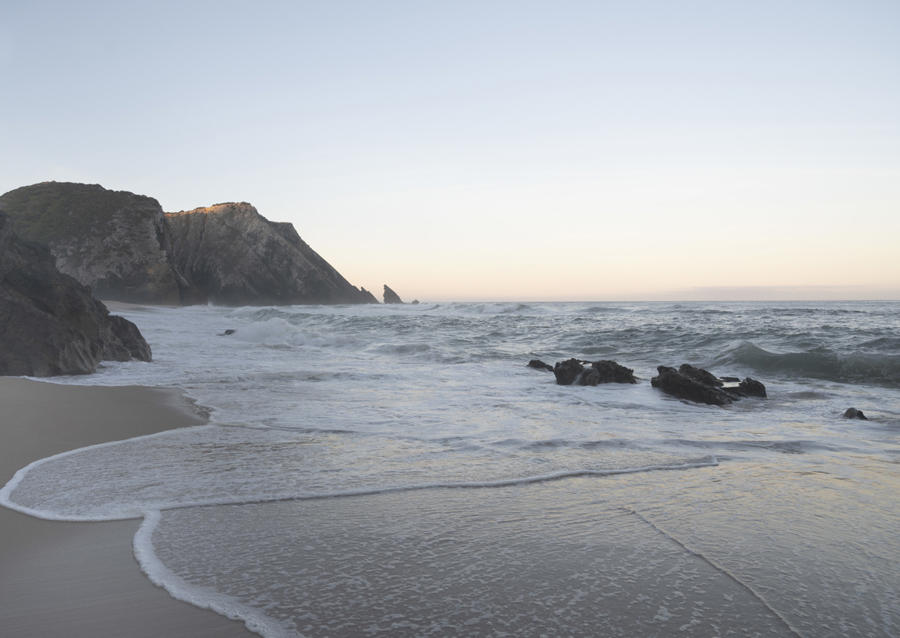 Morning sun at the beach