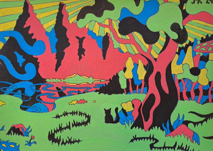 Ein Tal in den Bergen