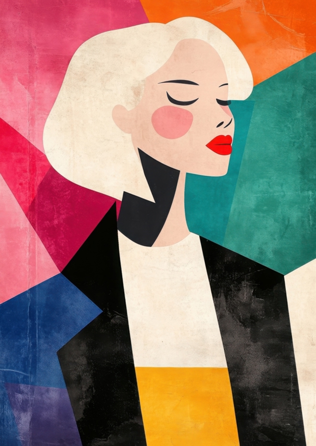 Retro Modeillustration 