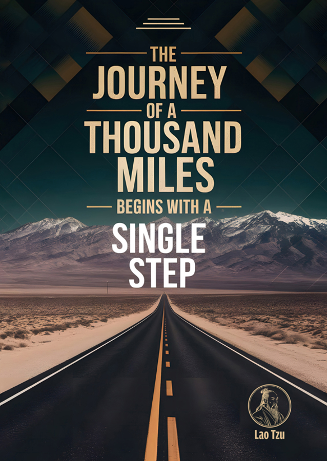 Typografický motivační plakát