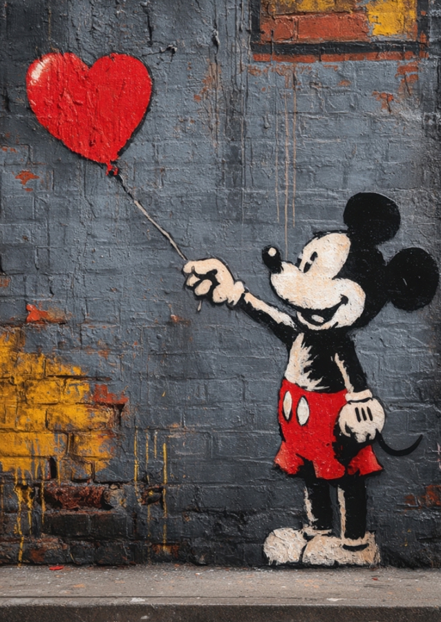 Mickey M x Baloon Banksy