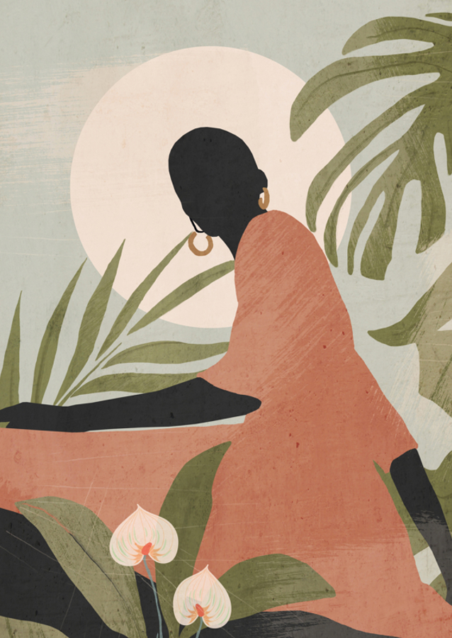 Serene Sunlit Silhouette