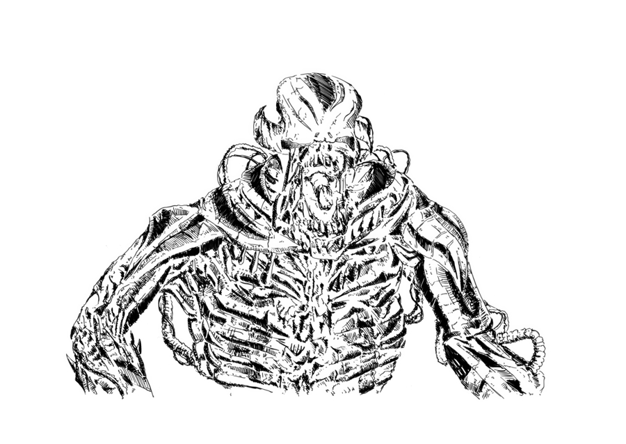 Alien Anatomy Sketch