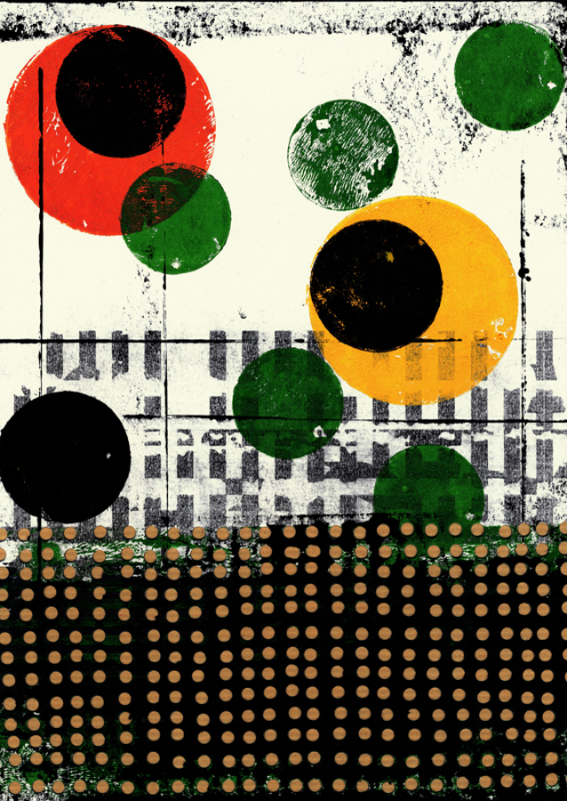 Abstract Artwork With Geometric Composition