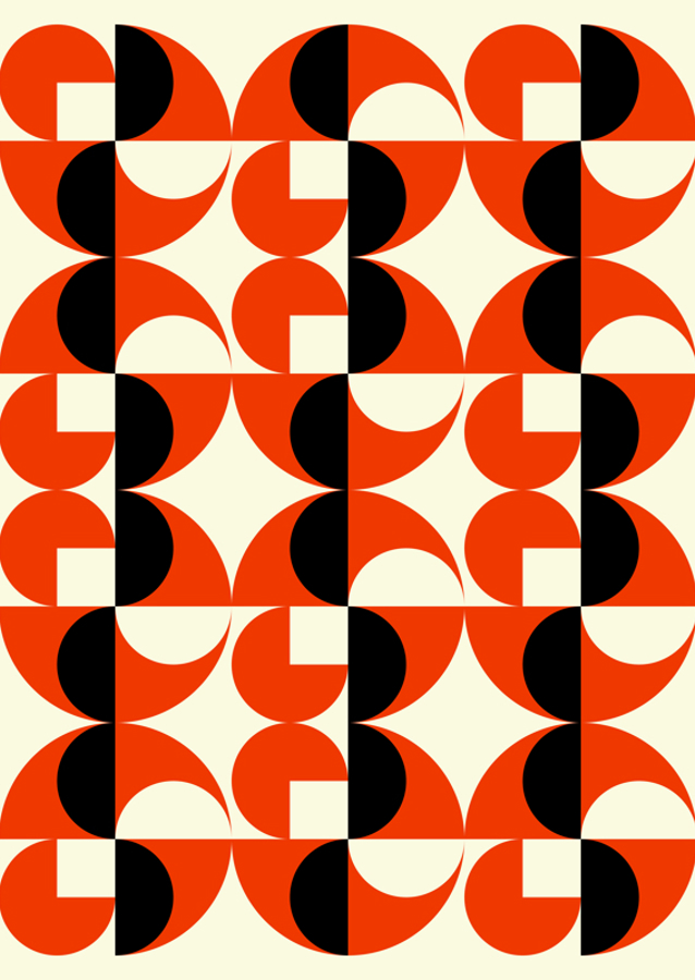 Geometric Abstract Design with a Repetitive Pattern