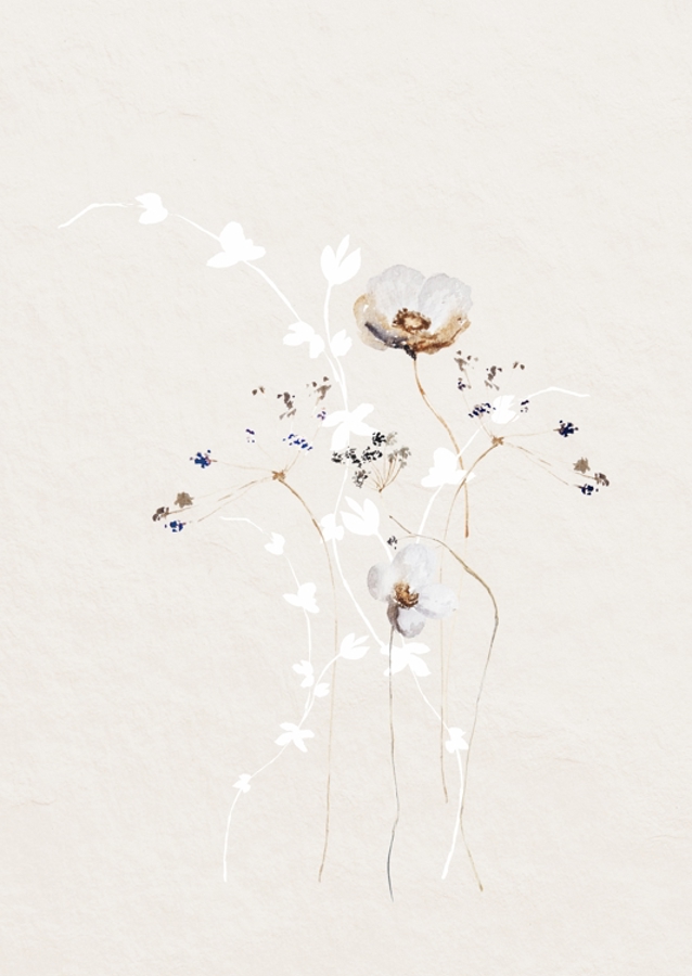 Ethereal Flowers With Subtle Hues