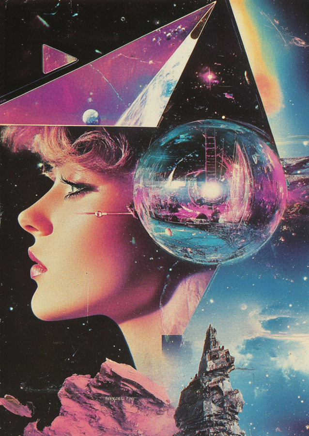 A Woman with Cosmic Elements