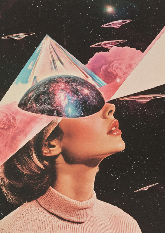 A Woman with Cosmic Elements