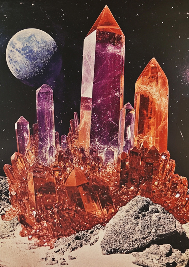 Cosmic Crystal Spires
