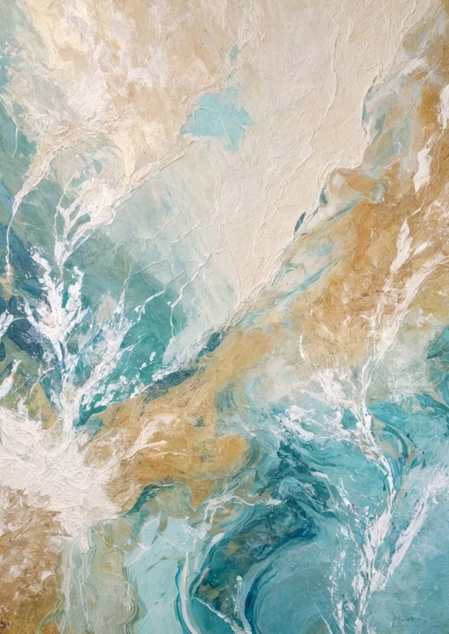 Organic Patterns In Turquoise