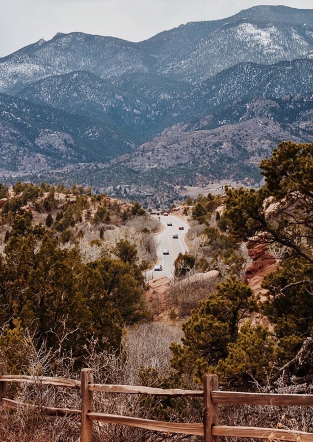 Mountain Landscape With A Winding Road