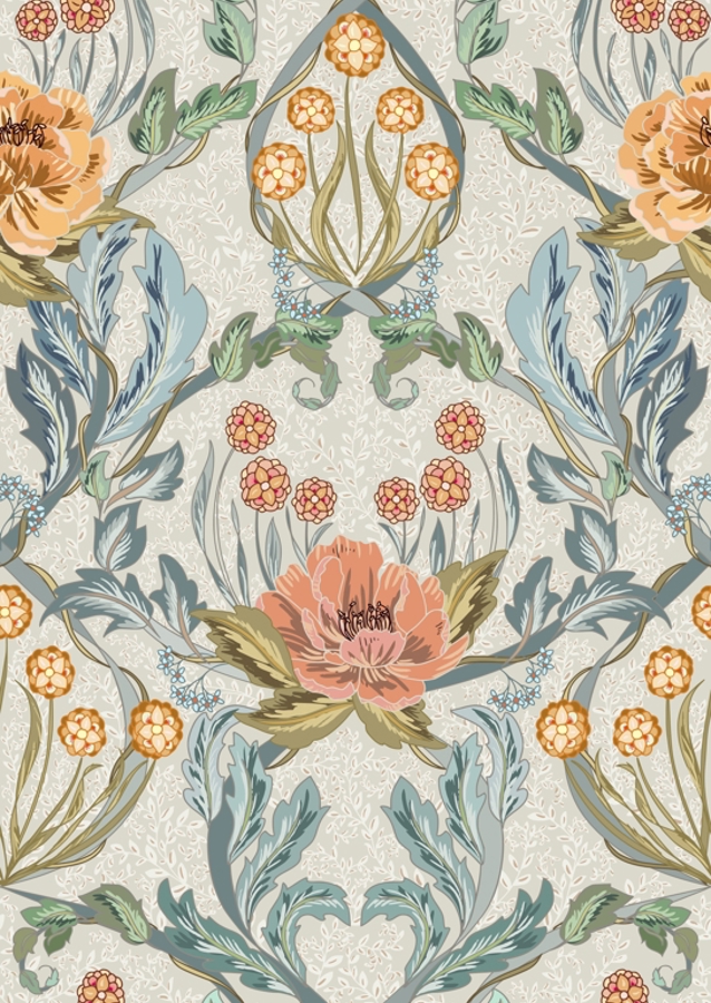 Floral Heritage Morris Antique pattern