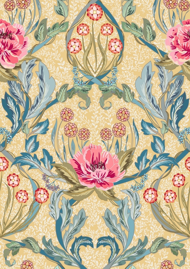 Floral Heritage Morris opulent vintage pattern