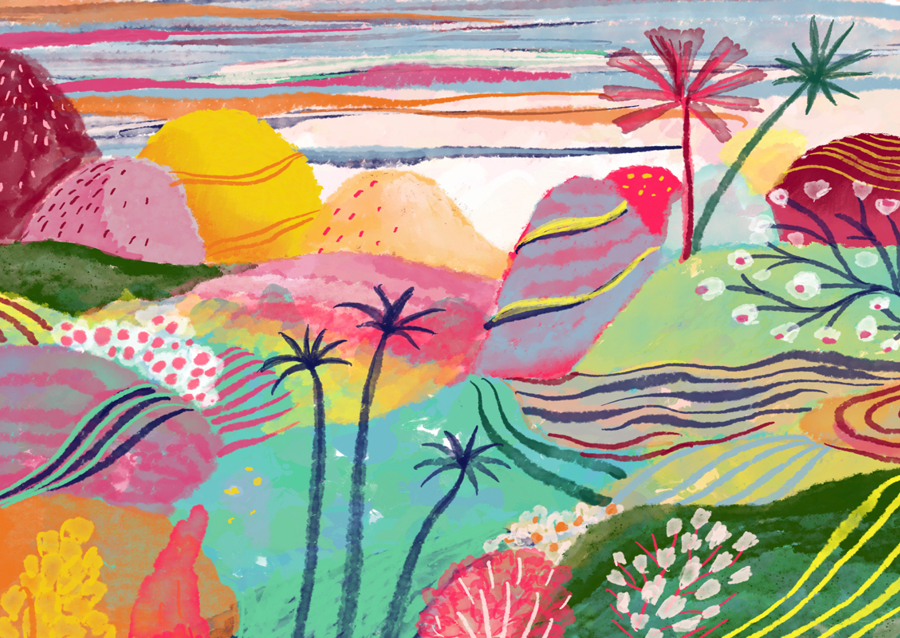 Dreamy Hills Landscape