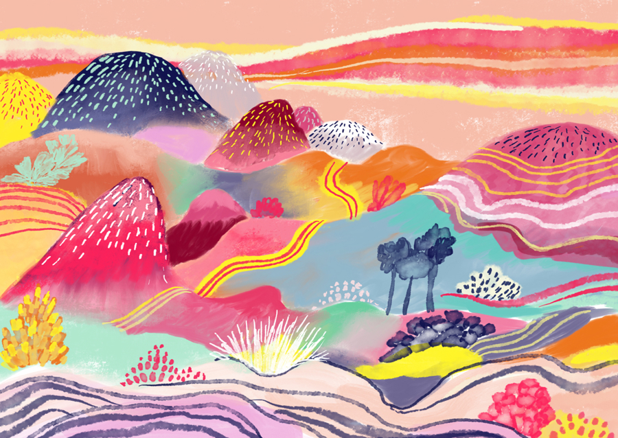 Dreamy Hills Landscape