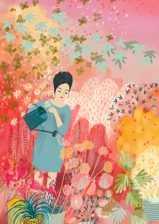 Watering The Dream Garden