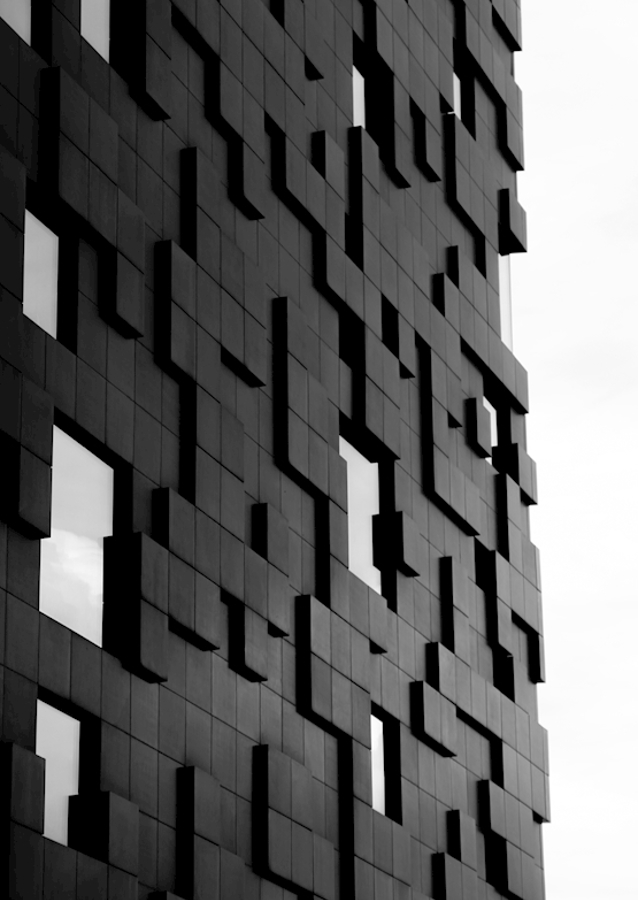 The tetris-play shadow-show. 