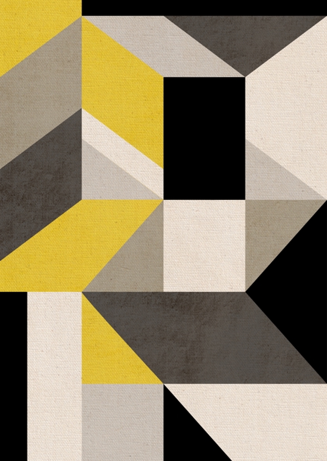 Geometrical Composition With A Minimalist Color Palette