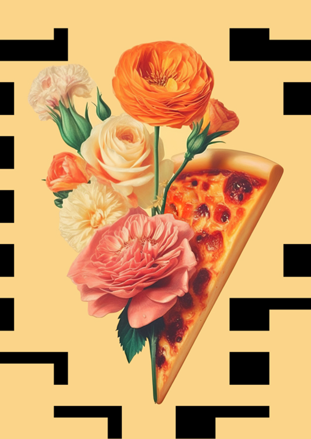 Pizza and Flowers