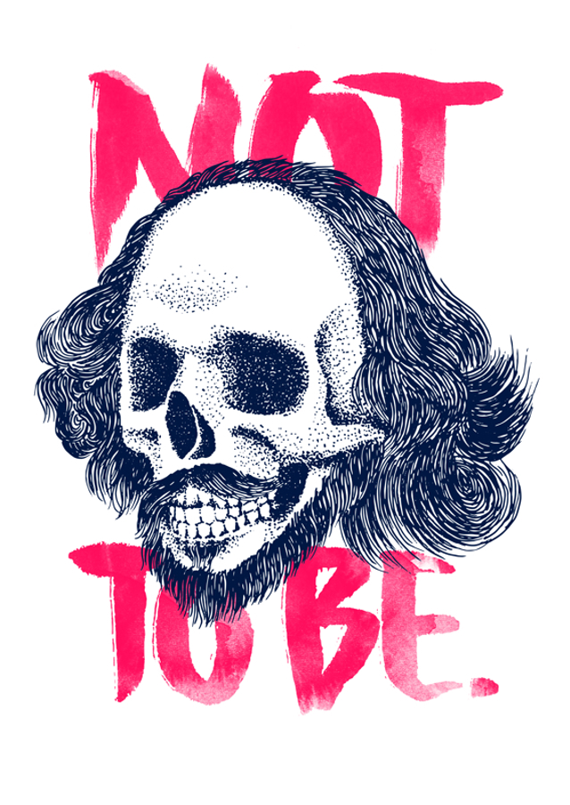 Stylized Skull With Distinctive Hair