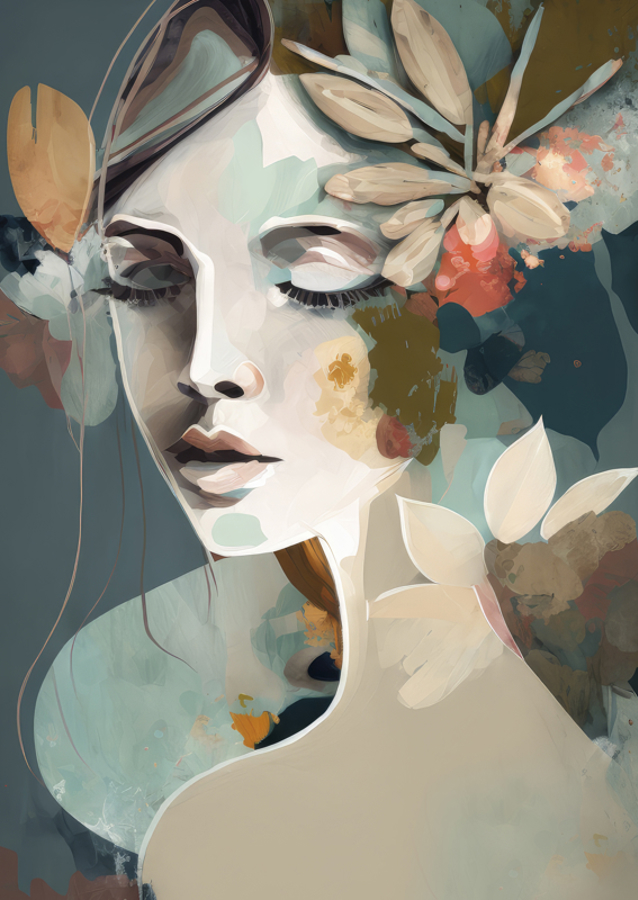 Portrait of a Woman with Closed Eyes