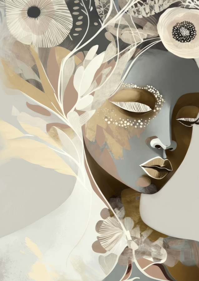 Portrait of a Woman with Closed Eyes