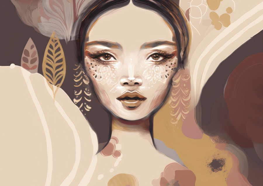 Woman's Face Portrait