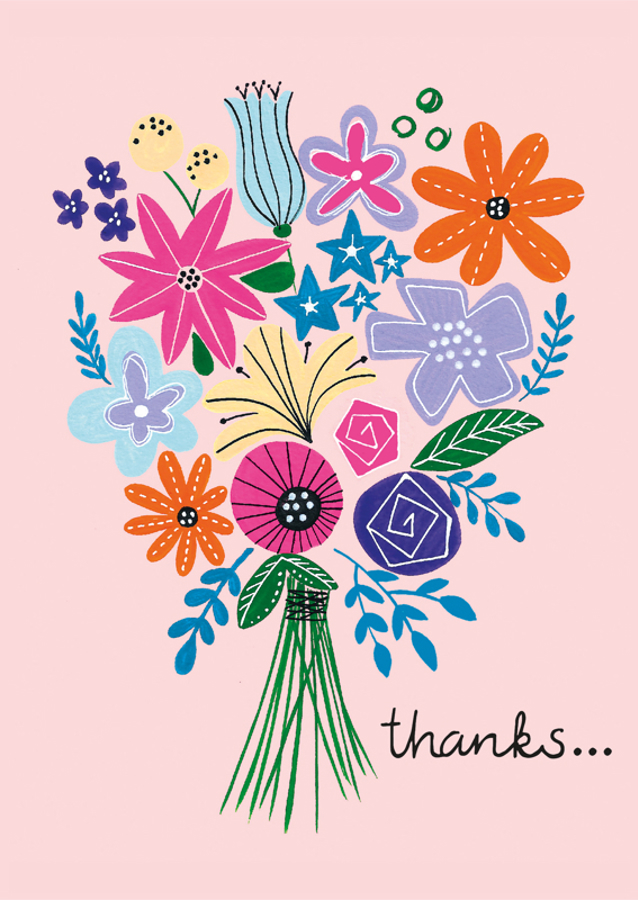 Colorful Bouquet Illustration