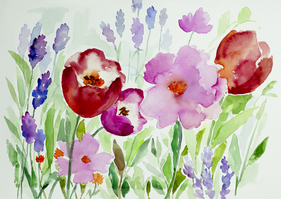 Bouquet of Blooming Flowers