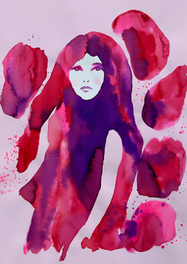 Woman's Face in Shades