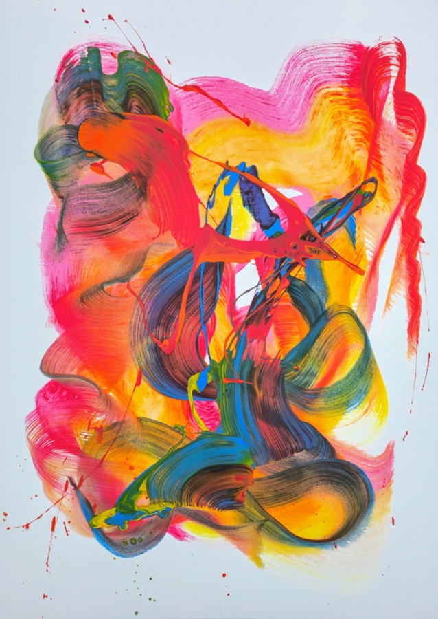 Vibrant Swirls And Splashes