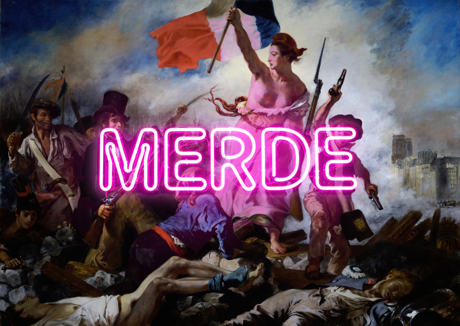 "SHIT" Delacroix's Liberty